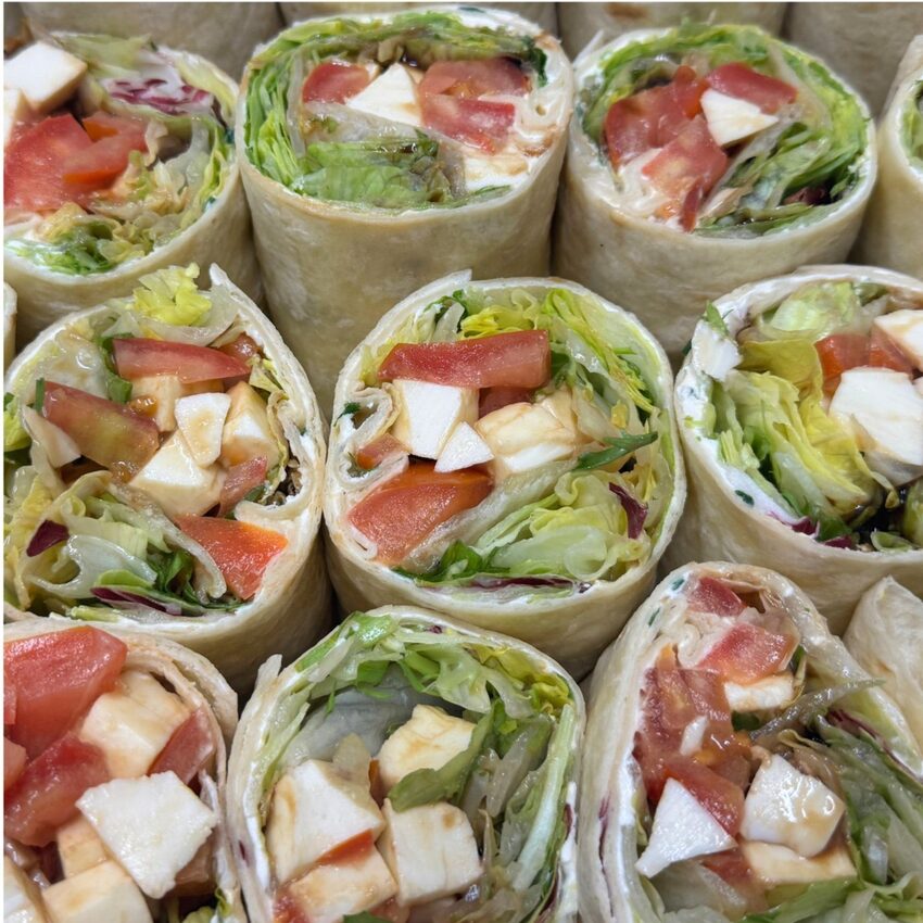Wraps frisch gefüllt